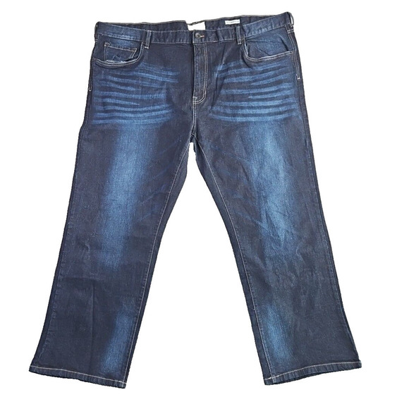 Weatherproof Men's Jeans Vintage 48x30 Dark Wash Comfort Relaxed Cotton Spandex - Picture 1 of 16